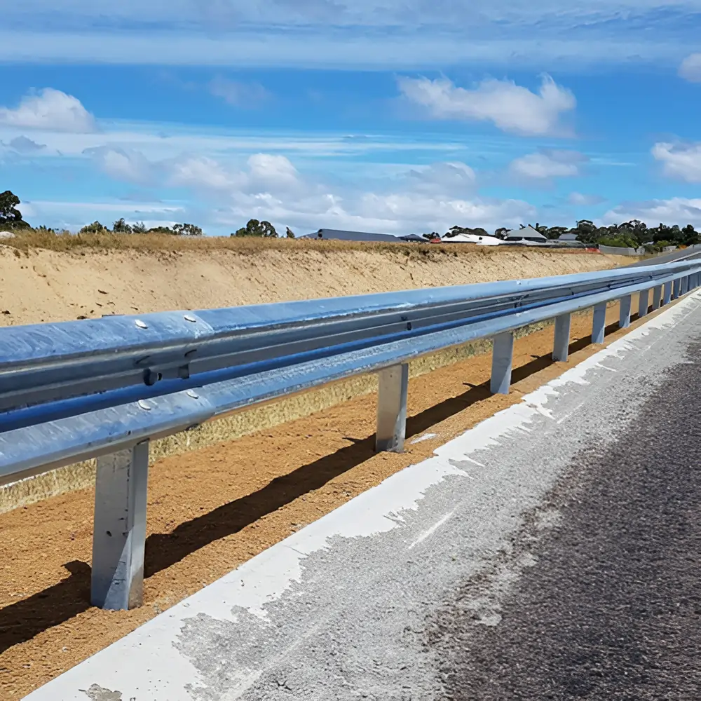 W Beam Crash Barrier